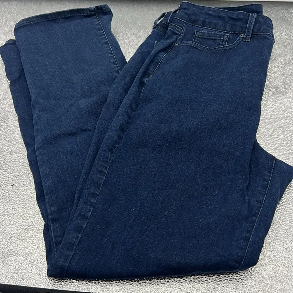 Curves 360 by NYDJ size 12 dark wash high rise straight leg jeans
